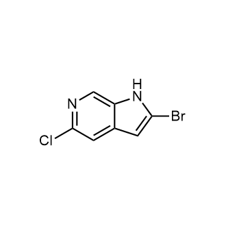 2-Bromo-5-chloro-1H-pyrrolo[2,3-c]pyridine structure