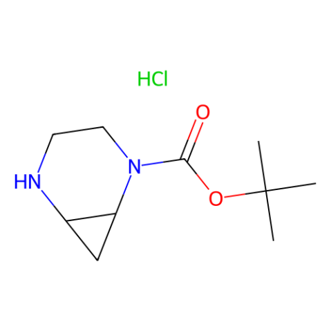 tert-butyl 2,5-diazabicyclo[4.1.0]heptane-2-carboxylate hydrochloride结构式