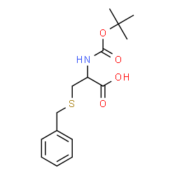 3-(BENZYLSULFANYL)-2-[(TERT-BUTOXYCARBONYL)AMINO]PROPANOIC ACID结构式