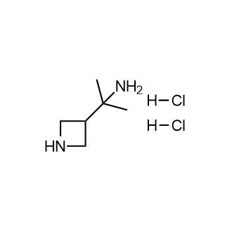 2-(氮杂环丁-3-基)丙烷-2-胺二盐酸盐结构式