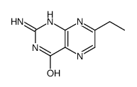 4(1H)-Pteridinone,2-amino-7-ethyl-(9CI) Structure