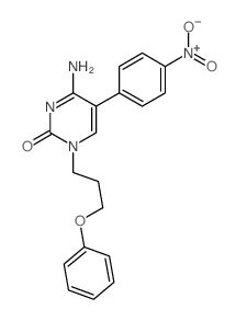 2(1H)-Pyrimidinone,4-amino-5-(4-nitrophenyl)-1-(3-phenoxypropyl)- picture