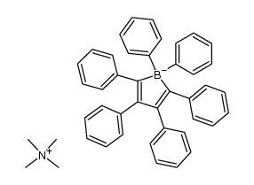 tetramethylammonium 1,1,2,3,4,5-hexaphenylborolate Structure