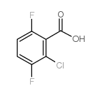 2-氯-3,6-二氟苯甲酸结构式