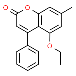 5-ethoxy-7-methyl-4-phenyl-2H-chromen-2-one结构式