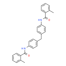 N,N-(methylenebis(4,1-phenylene))bis(2-methylbenzamide) structure