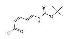 2,4-Pentadienoicacid,5-[[(1,1-dimethylethoxy)carbonyl]amino]-,(2Z,4E)-(9CI)结构式