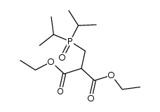 Diethyl[(diisopropylphosphinyl)methyl]malonat结构式