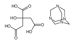 1,3,5,7-tetraazatricyclo[3.3.1.13,7]decane 2-hydroxypropane-1,2,3-tricarboxylate(1:1) Structure