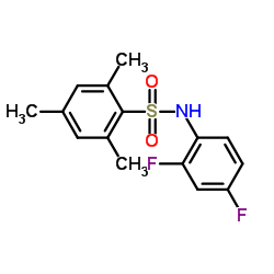 N-(2,4-Difluorophenyl)-2,4,6-trimethylbenzenesulfonamide结构式