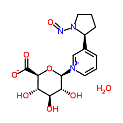 N'-Nitrosonornicotine N-b-D-Glucuronide (Mixture Of Diastereomers) X Hydrate structure