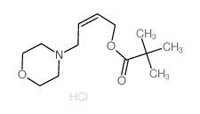 Propanoic acid,2,2-dimethyl-, 4-(4-morpholinyl)-2-butenyl ester, hydrochloride, (Z)- (9CI) structure