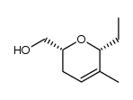 ((2R,6R)-6-ethyl-5-methyl-3,6-dihydro-2H-pyran-2-yl)methanol Structure