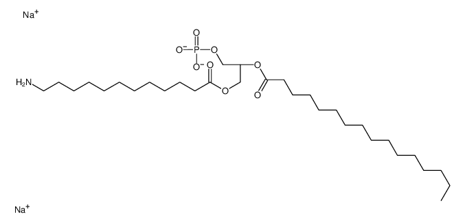 disodium,[(2S)-3-(12-aminododecanoyloxy)-2-hexadecanoyloxypropyl] phosphate结构式