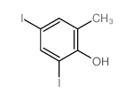 2,4-diiodo-6-methyl-phenol Structure