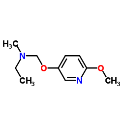 N-{[(6-Methoxy-3-pyridinyl)oxy]methyl}-N-methylethanamine Structure