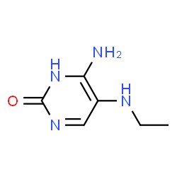 2(1H)-Pyrimidinone, 4-amino-5-(ethylamino)- (9CI) structure