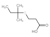 Propanoic acid,3-[(1,1-dimethylpropyl)thio]- structure