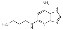 9H-Purine-2,6-diamine,N2-butyl-结构式