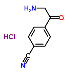 4-Glycylbenzonitrile hydrochloride (1:1) Structure