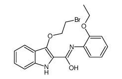 3-(2-bromoethoxy)-N-(2-ethoxyphenyl)-1H-indole-2-carboxamide Structure