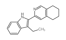 3-(3-ethyl-1H-indol-2-yl)-5,6,7,8-tetrahydroisoquinoline结构式