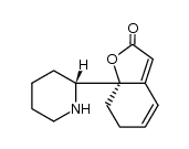 (S)-7a-(R)-piperidin-2-yl-7,7a-dihydro-6H-benzofuran-2-one Structure