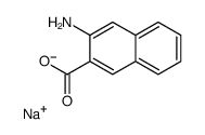 sodium,3-aminonaphthalene-2-carboxylate Structure