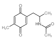 Acetamide,N-[1-methyl-2-(4-methyl-3,6-dioxo-1,4-cyclohexadien-1-yl)ethyl]-结构式