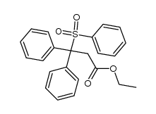 ethyl 3,3-diphenyl-3-(phenylsulfonyl)propanoate Structure