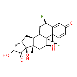 6beta,9-difluoro-11beta,17,21-trihydroxy-16alpha-methylpregna-1,4-diene-3,20-dione picture