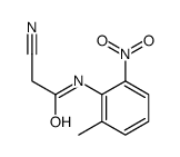 2-氰基-n-(2-甲基-6-硝基-苯基)乙酰胺结构式