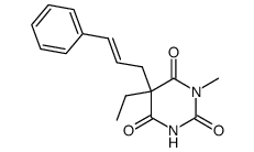 5-ethyl-1-methyl-5-(3-phenyl-allyl)-pyrimidine-2,4,6-trione结构式