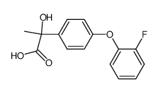 2-[4-(2-Fluoro-phenoxy)-phenyl]-2-hydroxy-propionic acid结构式