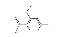 2-bromomethyl-4-methylbenzoic acid methyl ester structure