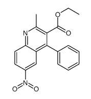 ethyl 2-methyl-6-nitro-4-phenylquinoline-3-carboxylate Structure