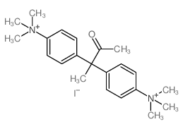 Ammonium,[(1-methylacetonylidene)di-p-phenylene]bis[trimethyl-, diiodide (8CI) structure