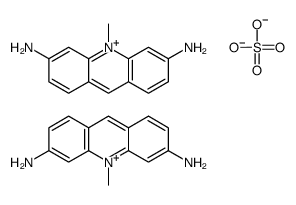 10-methylacridin-10-ium-3,6-diamine,sulfate结构式