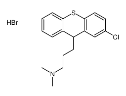 3-(2-chloro-9H-thioxanthen-9-yl)-N,N-dimethylpropan-1-amine,hydrobromide Structure