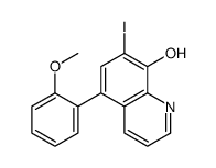 7-iodo-5-(2-methoxyphenyl)quinolin-8-ol Structure