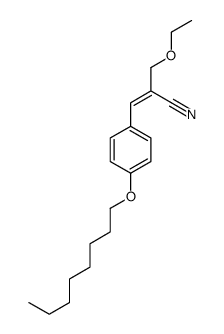 2-(ethoxymethyl)-3-(4-octoxyphenyl)prop-2-enenitrile结构式