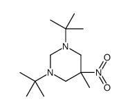 1,3-ditert-butyl-5-methyl-5-nitro-1,3-diazinane Structure