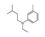 N-ethyl-3-methyl-N-(3-methylbutyl)aniline Structure