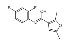 3-Furancarboxamide,N-(2,4-difluorophenyl)-2,5-dimethyl-(9CI) structure