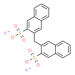 dipotassium 3,3'-methylenedi(naphthalene-2-sulphonate) Structure