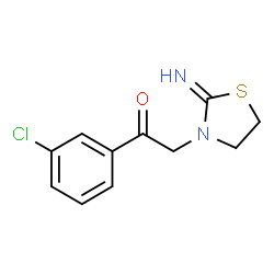 1-(3-CHLOROPHENYL)-2-(2-IMINOTHIAZOLIDIN-3-YL)ETHANONE Structure