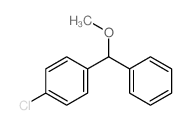 Ether, p-chloro-.alpha.-phenylbenzyl methyl Structure