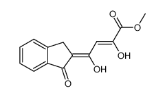 methyl (Z)-2,4-dihydroxy-4-((Z)-1-oxo-1,3-dihydro-2H-inden-2-ylidene)but-2-enoate Structure