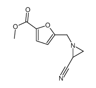 methyl 5-[(2-cyanoaziridin-1-yl)methyl]furan-2-carboxylate Structure