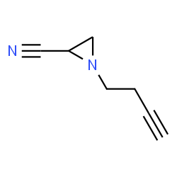 2-Aziridinecarbonitrile,1-(3-butynyl)-(9CI)结构式